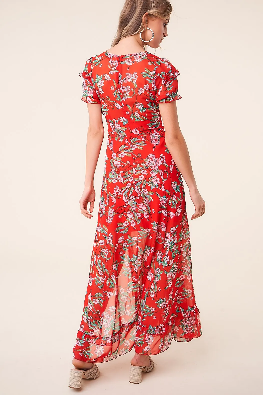 Rustic Rose Floral Maxi Dress