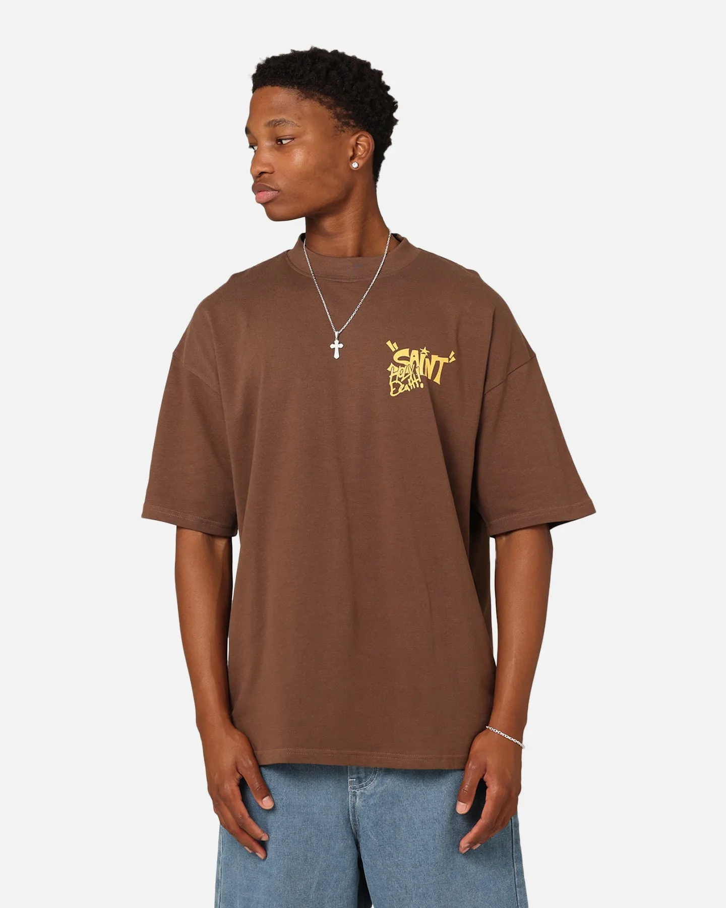 Saint Morta Holy Death T-Shirt Brown