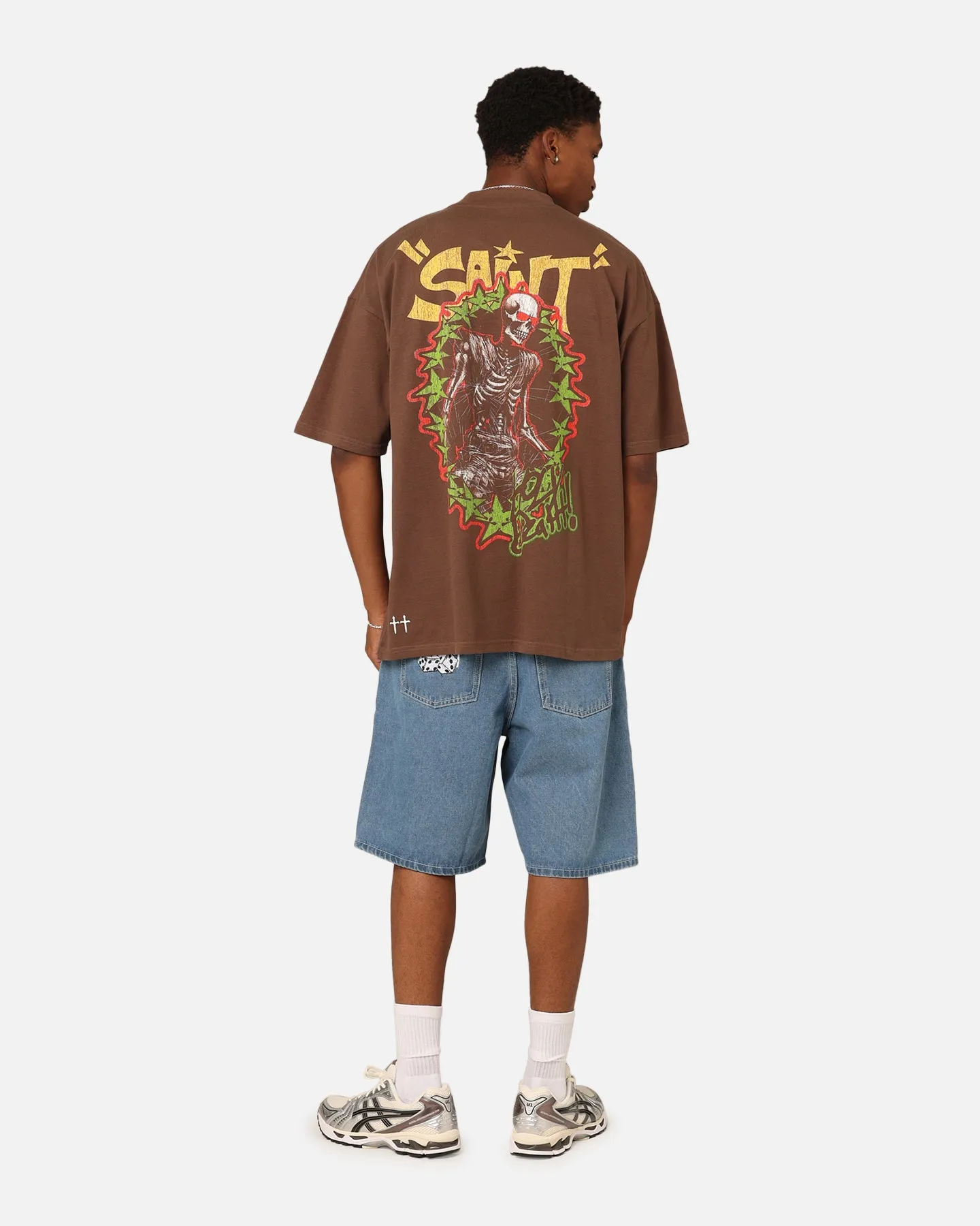 Saint Morta Holy Death T-Shirt Brown