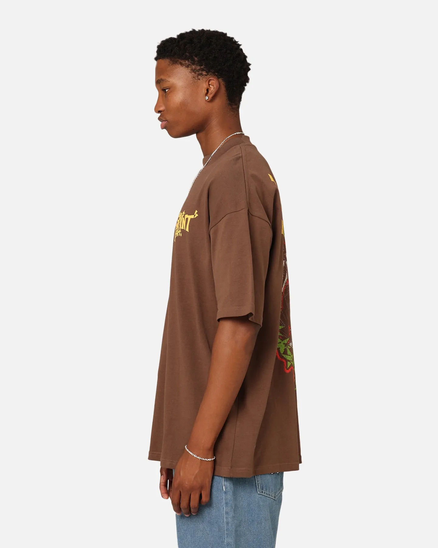 Saint Morta Holy Death T-Shirt Brown