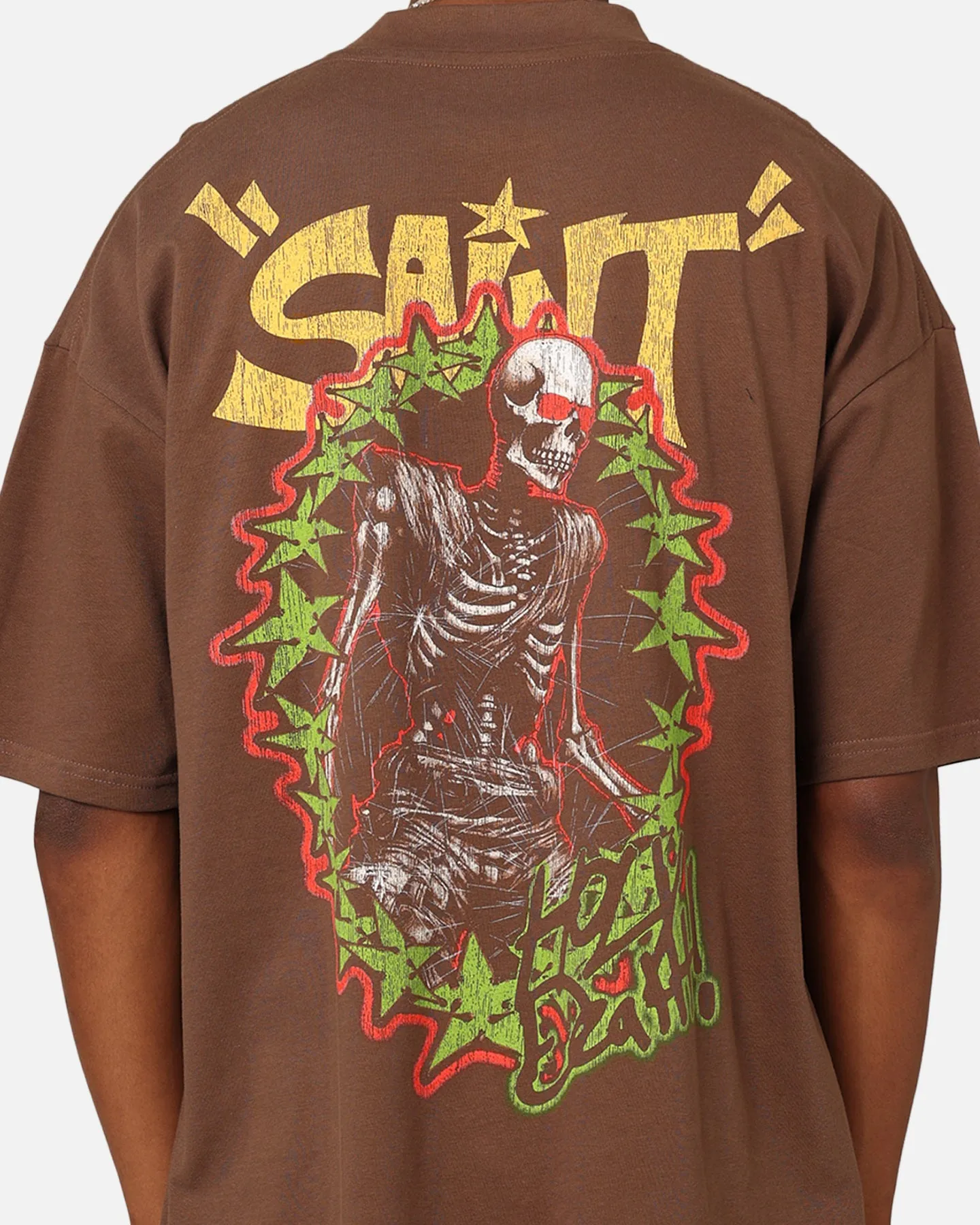 Saint Morta Holy Death T-Shirt Brown