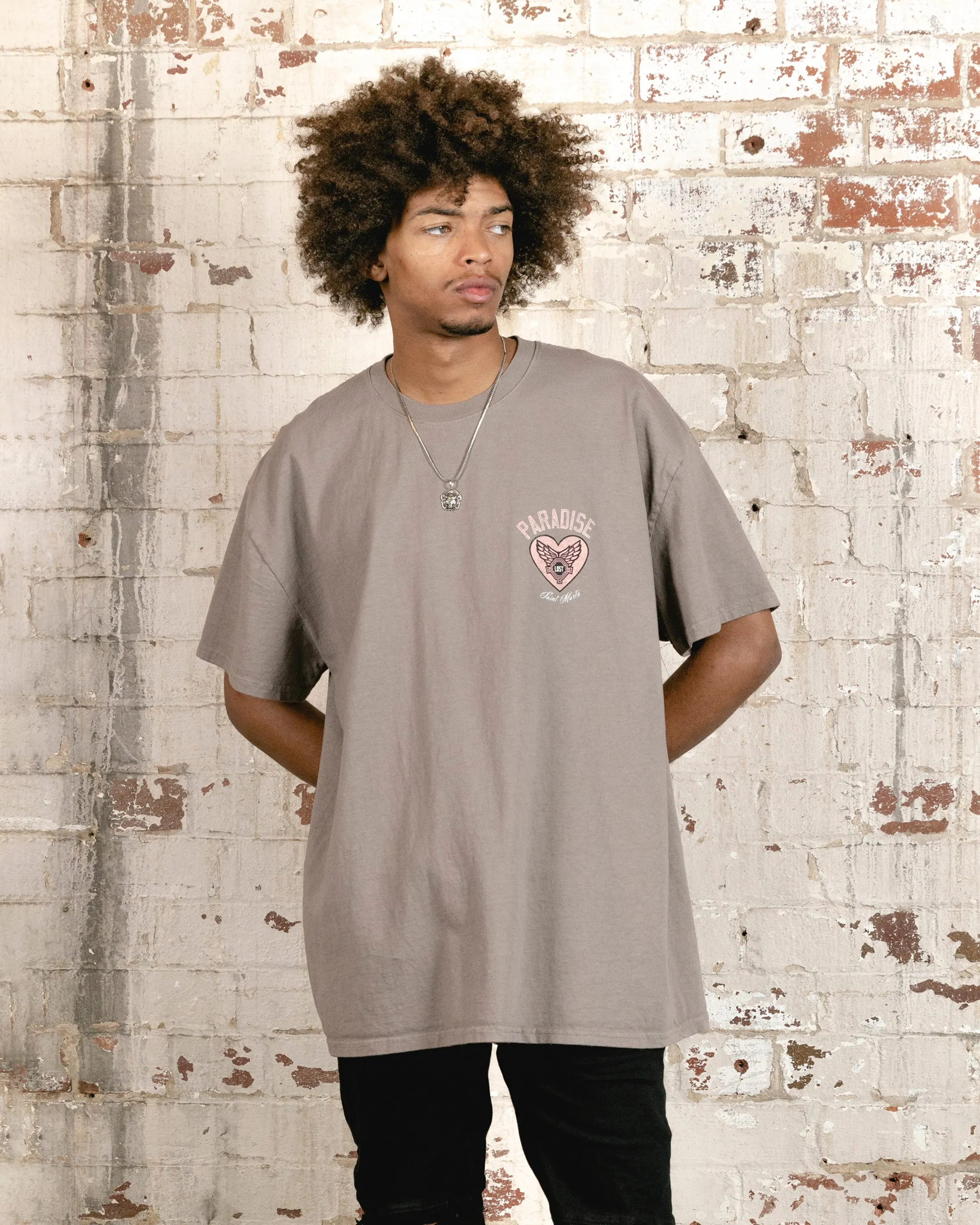Saint Morta Paradise Lost Lafayette T-Shirt Vintage Brown
