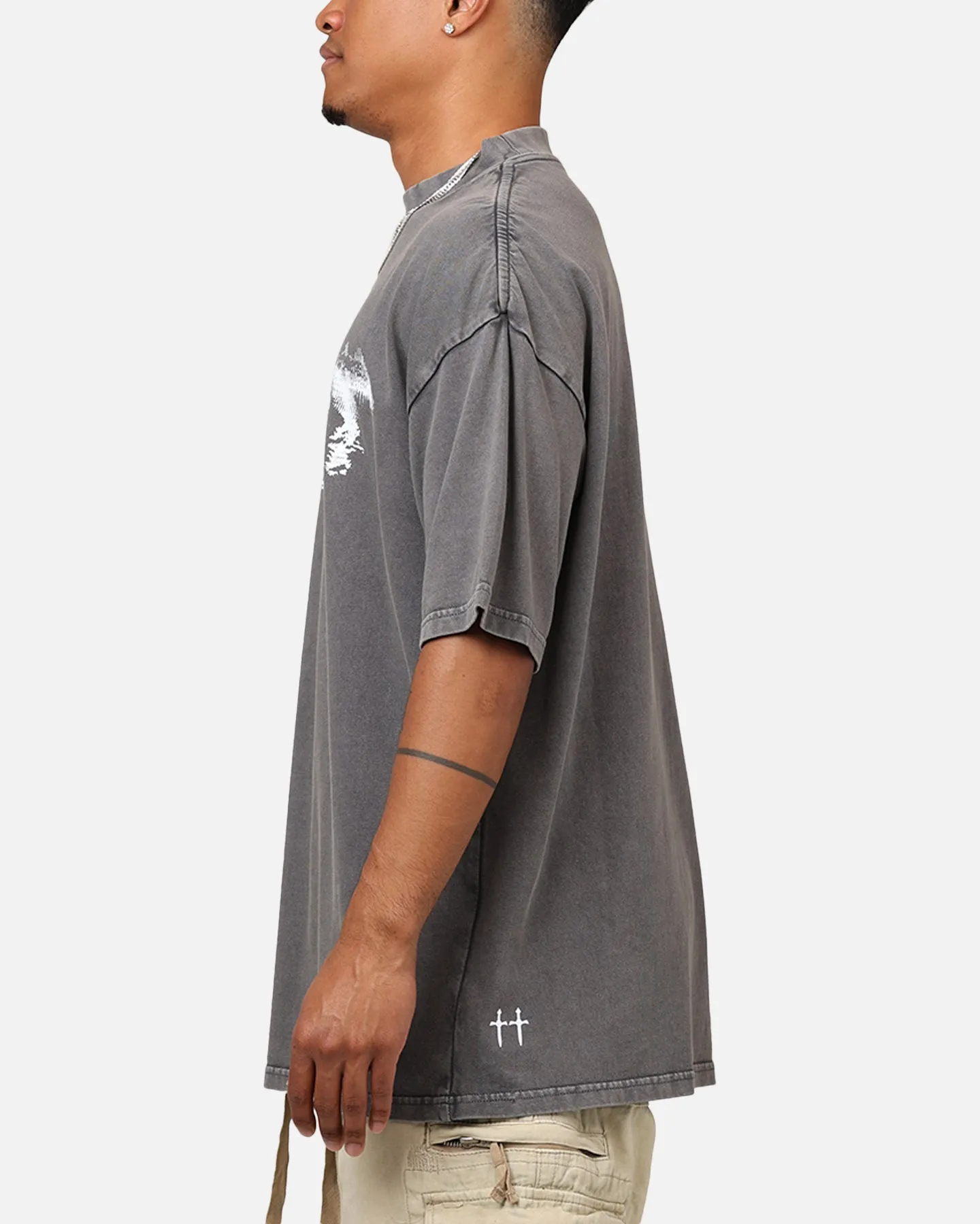 Saint Morta System Overload T-Shirt Washed Charcoal