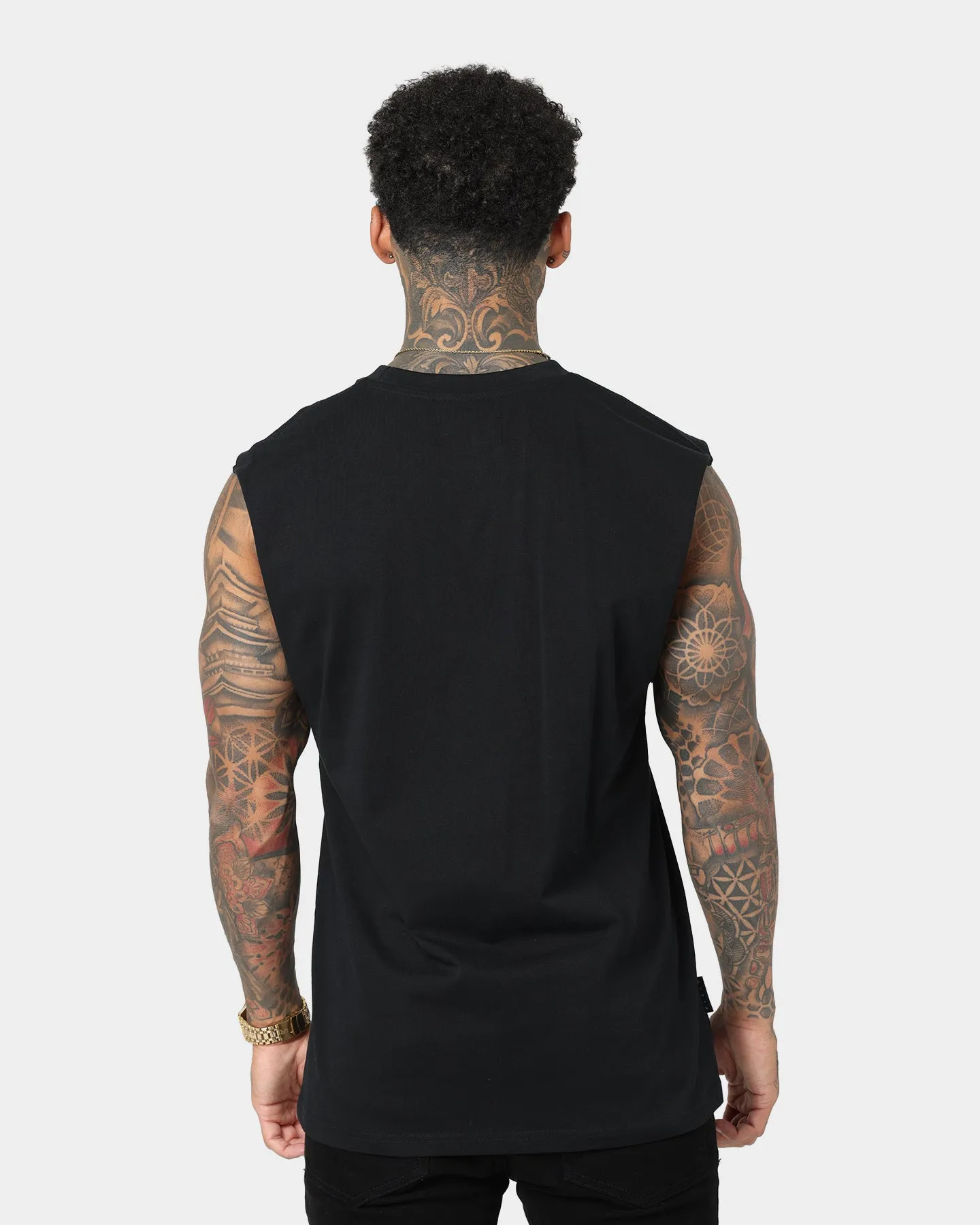 Saint Morta Venom Oversized Muscle T-Shirt Black/Gold