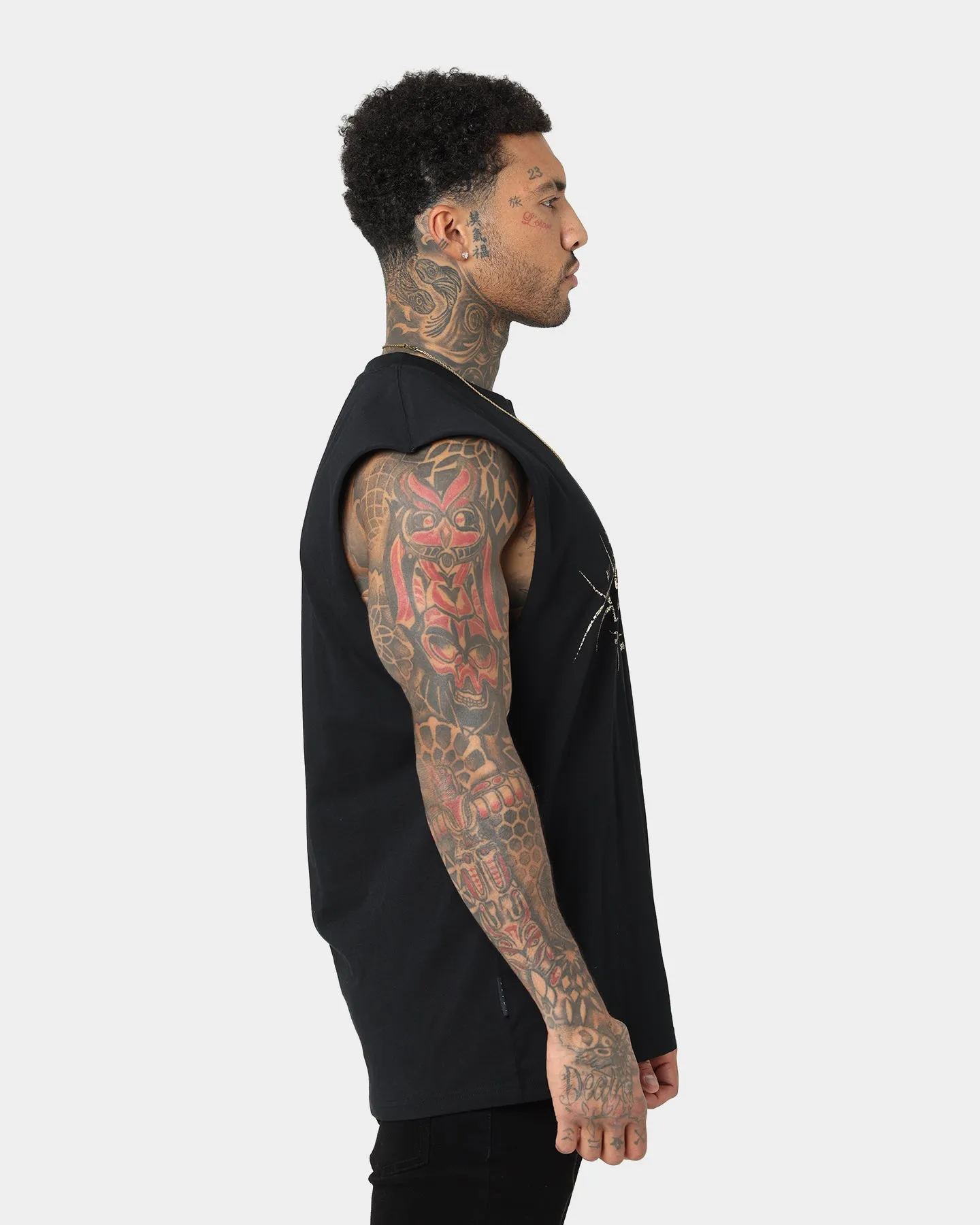 Saint Morta Venom Oversized Muscle T-Shirt Black/Gold