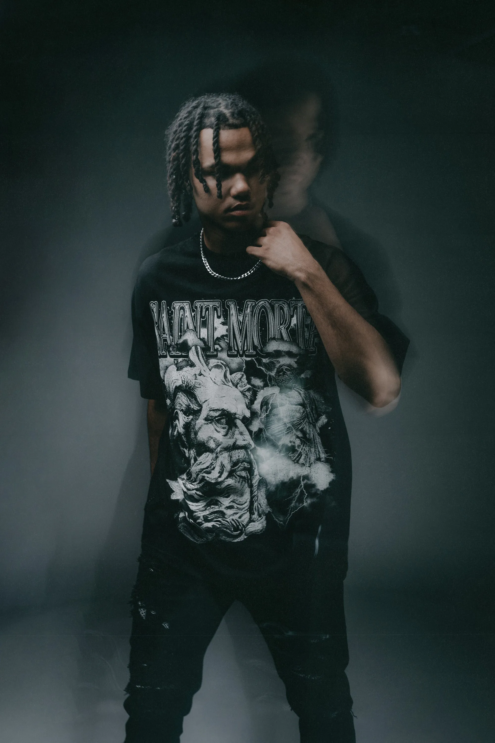 Saint Morta Zeus Boxy T-Shirt Black