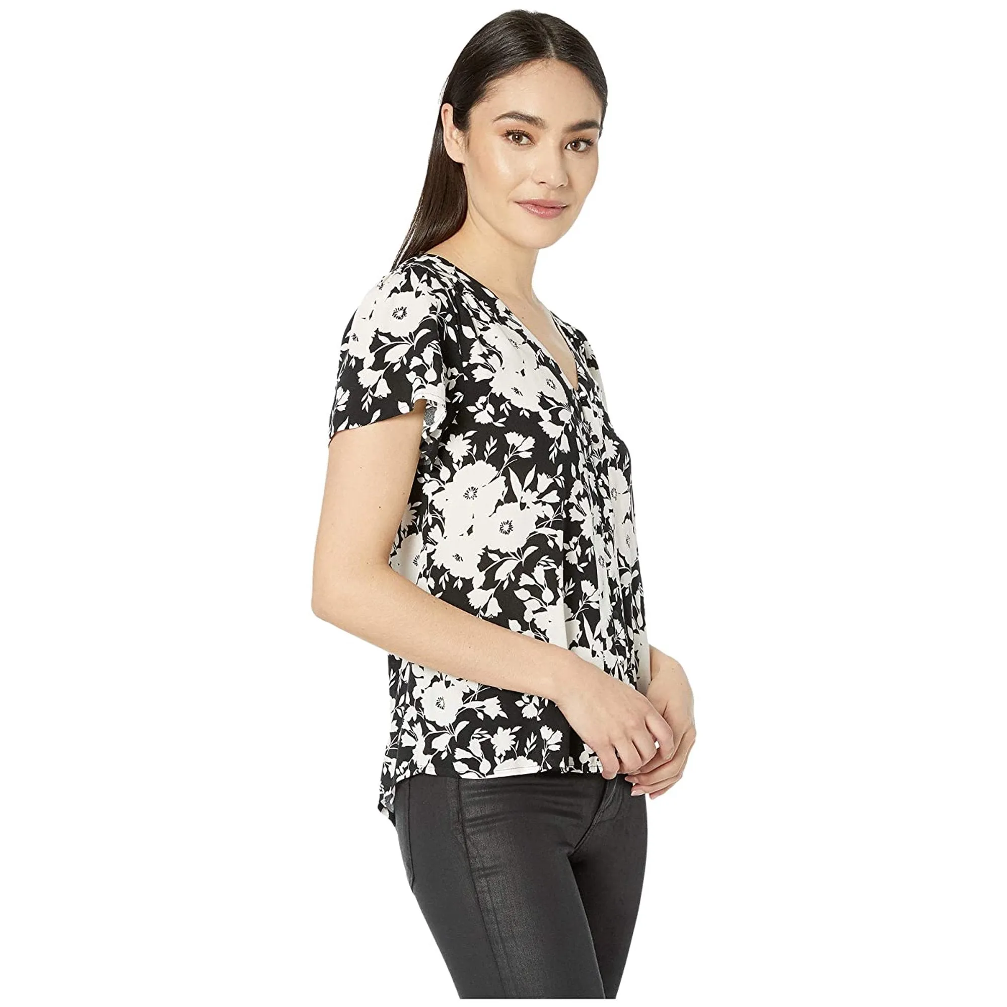 SANCTUARY Mia Shell Shadow Bloom Blouse