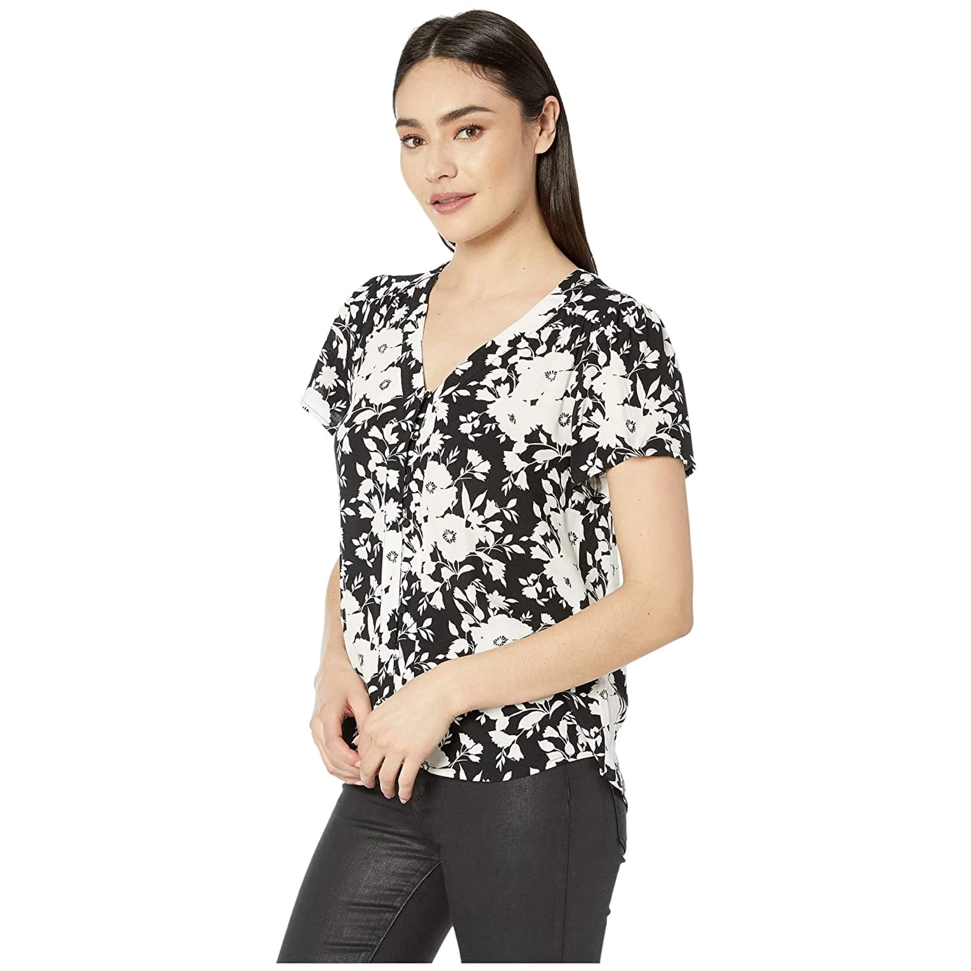 SANCTUARY Mia Shell Shadow Bloom Blouse