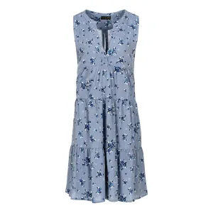Sleeveless Floral A Line Dress