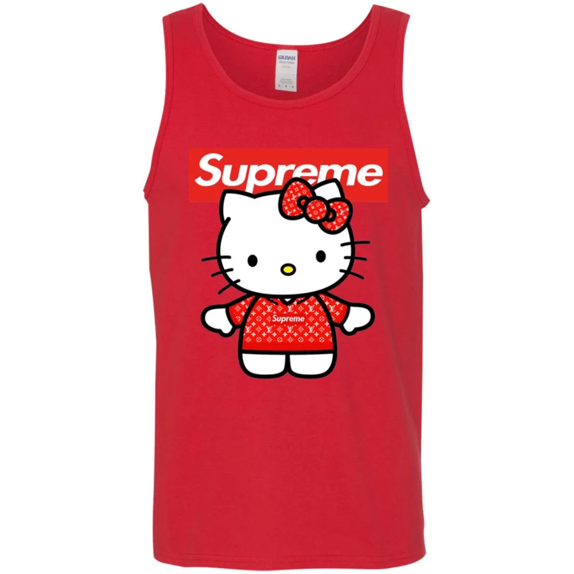 Supreme Hello Kitty Loves T-shirt Men Cotton Tank