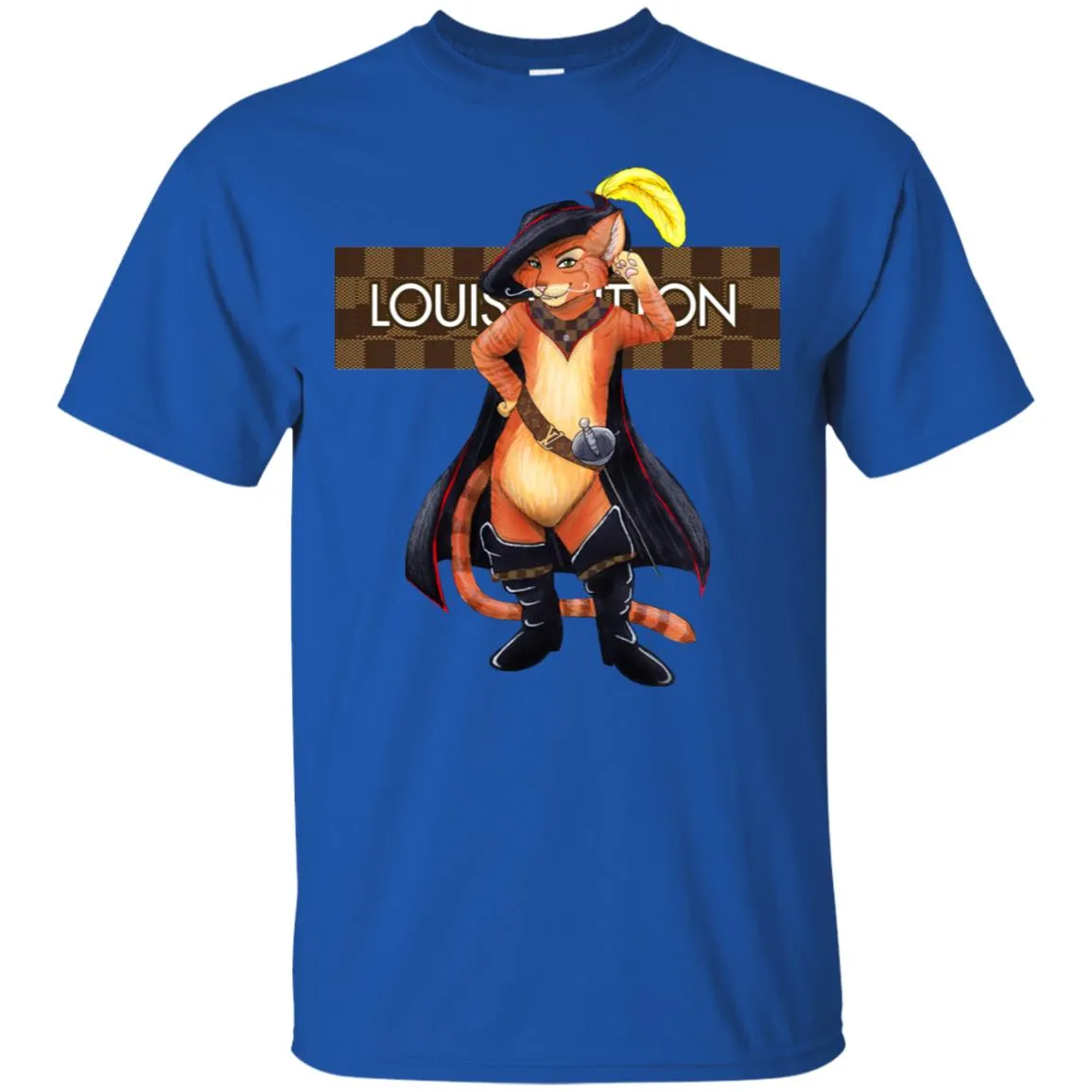Supreme Puss In Boots T-shirt Men Cotton T-Shirt