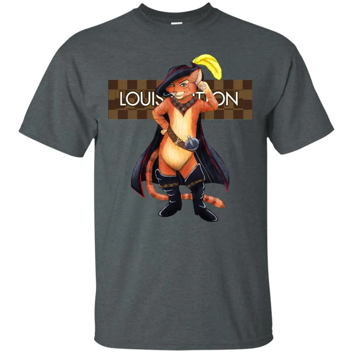 Supreme Puss In Boots T-shirt Men Cotton T-Shirt