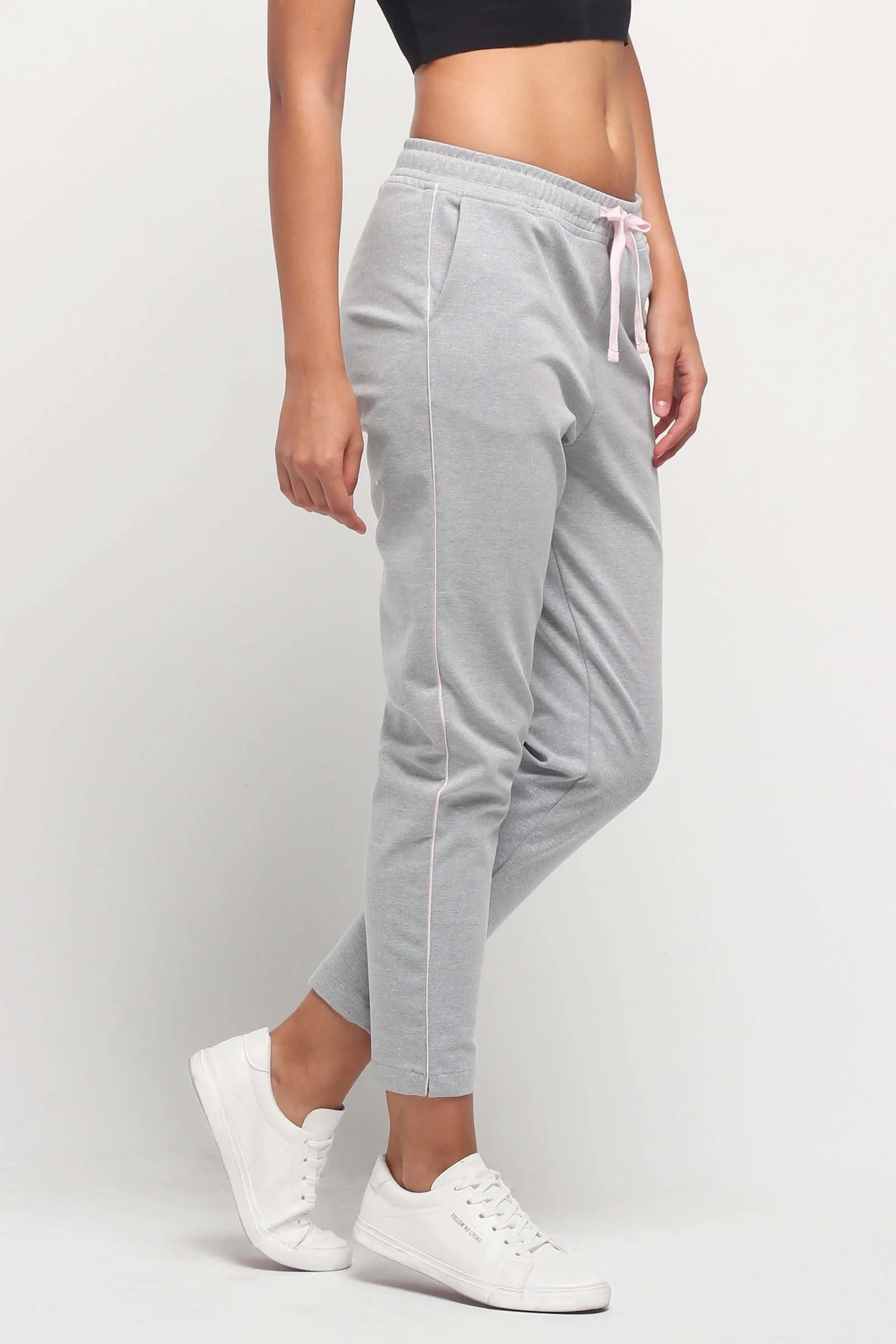 Track Pants With Contrast Piping Detail