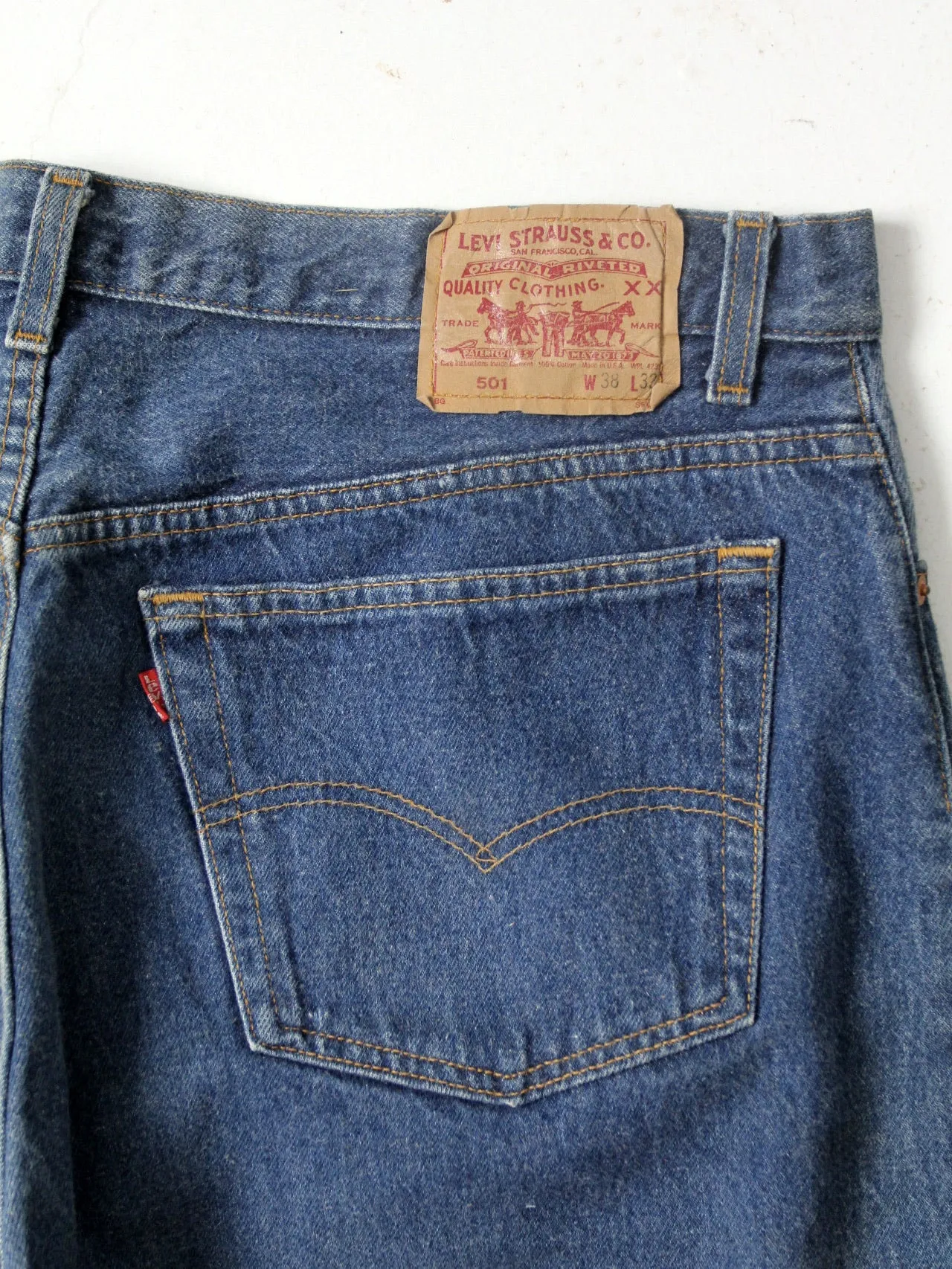 vintage Levis 501 bermuda cut offs, W 37