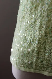 Warm Spring Citron Sequins Top